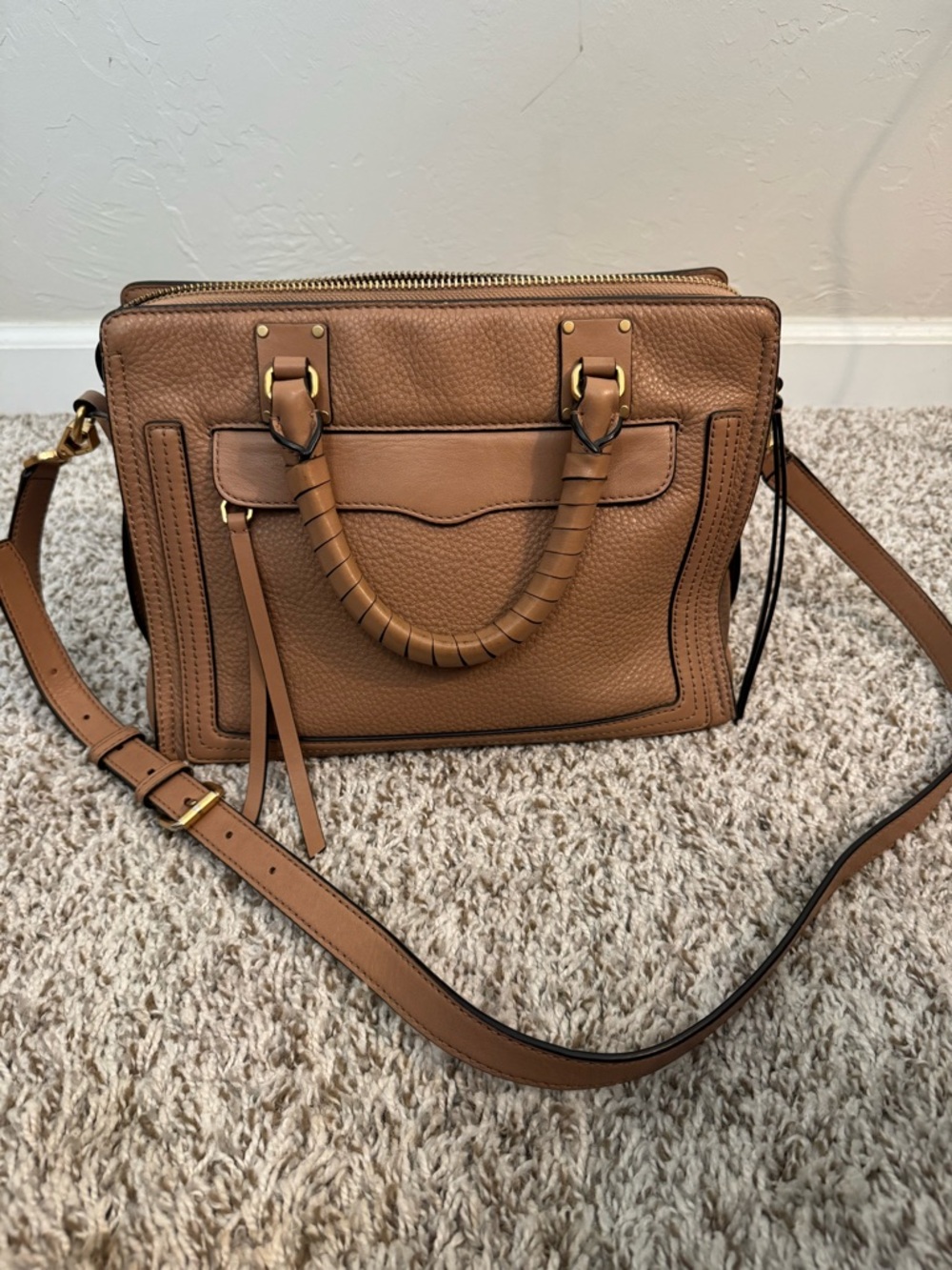 Rebecca Minkoff Leather Bag in Tan